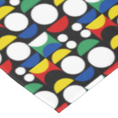 Schwarz-skandinavisches Bauhaus-Muster Mitte des J Tischdecke (Schrägansicht)