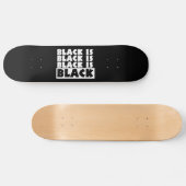 Schwarz Skateboard (Horizontal)