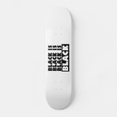 Schwarz Skateboard (Vorderseite)