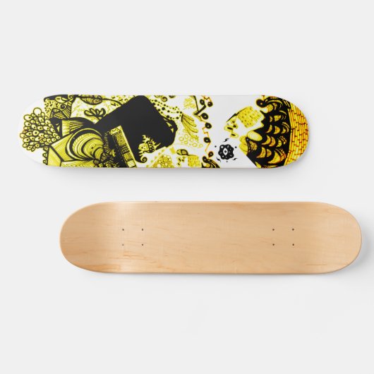 Schwarz Skateboard (Horizontal)