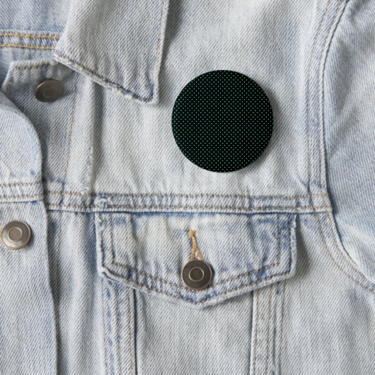 Schwarz-Smaragd-Grün-Polka-Punktmuster Button (Beispiel)