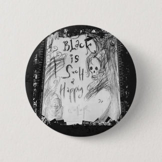 Schwarz so glücklich button
