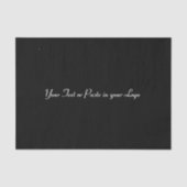 Schwarz - Solid - Kein Muster Seidenpapier (Vorderseite)