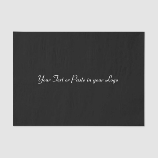 Schwarz - Solid - Kein Muster Seidenpapier (Vorderseite)