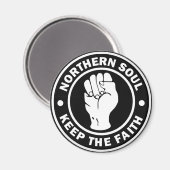 Schwarz-Soul-Logo Magnet (Vorderseite/Rückseite)