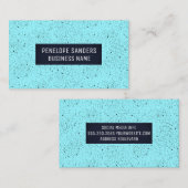 Schwarz-Speckled-Blue-Hintergrund Visitenkarte (Vorne/Hinten)