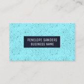 Schwarz-Speckled-Blue-Hintergrund Visitenkarte (Vorderseite)