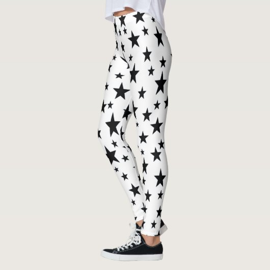 Schwarz-Sterne Leggings (Links)