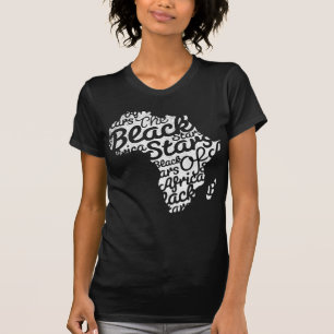 Schwarz-Sterne von Afrika T-Shirt