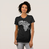 Schwarz-Sterne von Afrika T-Shirt (Vorne ganz)