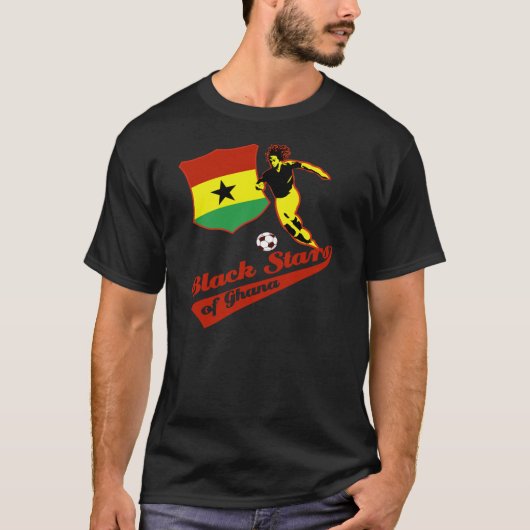 Schwarz-Sterne von Ghana T-Shirt (Vorderseite)