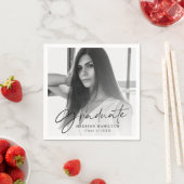 Schwarz | Stilvoller Abschluss für Skript-Foto Serviette (Beispiel)