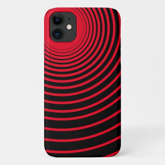 Schwarz-Streifen iPhone Case oder Farben auswählen (Rückseite)