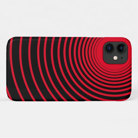 Schwarz-Streifen iPhone Case oder Farben auswählen (Rückseite (Horizontal))