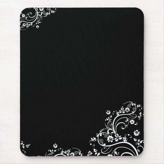 Schwarz-Strudel Mousepad (Vorne)