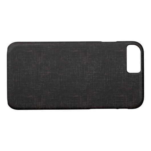 Schwarz strukturierte Vollfarbe Case-Mate iPhone Hülle (Rückseite (Horizontal))