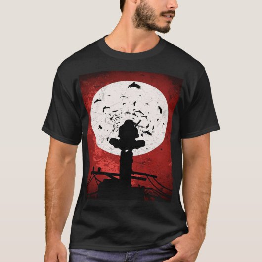 Schwarz-t-Shirt T-Shirt (Vorderseite)