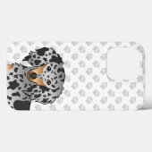 Schwarz-Tan-Dapfel-Dackel und Paws Case-Mate iPhone Hülle (Rückseite (Horizontal))