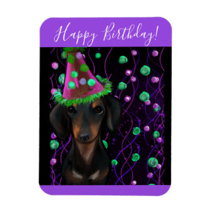 Schwarz & Tan Doxie Magnet