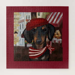 Schwarz & Tan Doxie Puzzle
