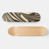 Schwarz-Tan-Floe-Muster Skateboard (Horizontal)