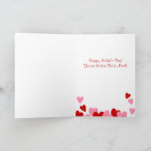 Schwarz-Tan-glatte Dackel Karte (Innenseite)