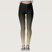 Schwarz-Tan-Horizont Leggings (Vorderseite)