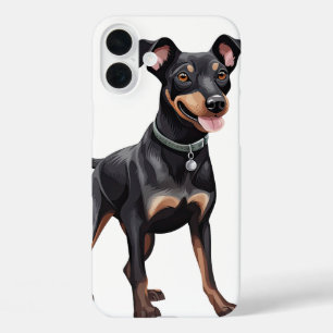 Schwarz & Tan Manchester Terrier Welpe Hund iPhone 16 Plus Hülle