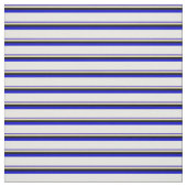 Schwarz, Tan, Schwarz, Blau und Weiß Stoff (Muster)