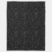 Schwarz-Textur Fleecedecke (Vorderseite)