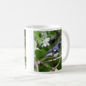 Schwarz-throated blauer Trällerer Kaffeetasse (VorderseiteRechts)