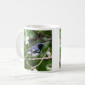Schwarz-throated blauer Trällerer Kaffeetasse (Vorderseite Links)