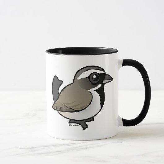 Schwarz-throated Spatz Tasse (Rechts)