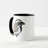 Schwarz-throated Spatz Tasse (Vorderseite Links)