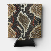 Schwarz-Tier-Printschlange Dosenkühler (Vorderseite)