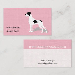 Schwarz-Tiger-Dogge Visitenkarte