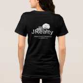 Schwarz Tri-Blend Shirt (Rückseite)