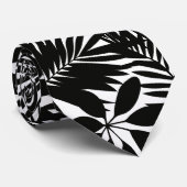 Schwarz tropisch krawatte (Gerollt)