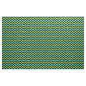 Schwarz, Türkis und grünes Zigzag Ikat-Muster Stoff (Yard (91,4 cm))