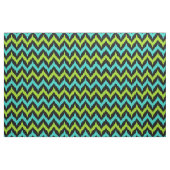 Schwarz, Türkis und grünes Zigzag Ikat-Muster Stoff (Fat Quarter (45,7 x 55,9 cm))
