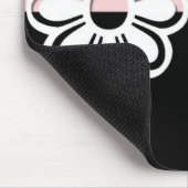 Schwarz-u. Rosa-Entwurf 3 Mousepad (Ecke)