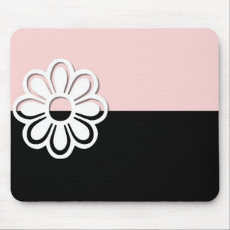 Schwarz-u. Rosa-Entwurf 3 Mousepad