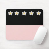 Schwarz-u. Rosa-Entwurf 5 Mousepad (Mit Mouse)