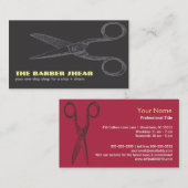 Schwarz u. Rot schier Bizcard Visitenkarte (Vorne/Hinten)