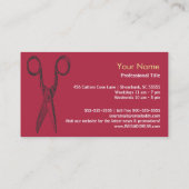 Schwarz u. Rot schier Bizcard Visitenkarte (Rückseite)