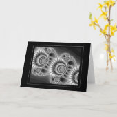 Schwarz u. Weiß 6 Karte (Gelbe Blume)