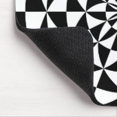 Schwarz u. Weiß - Mousepad Entwurf (Ecke)