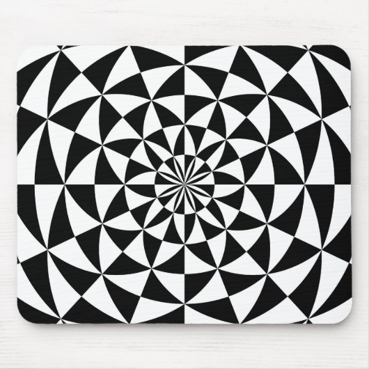 Schwarz u. Weiß - Mousepad Entwurf (Vorne)