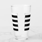 Schwarz u. Weiß Striped Glas (Links)