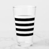 Schwarz u. Weiß Striped Glas (Vorderseite)